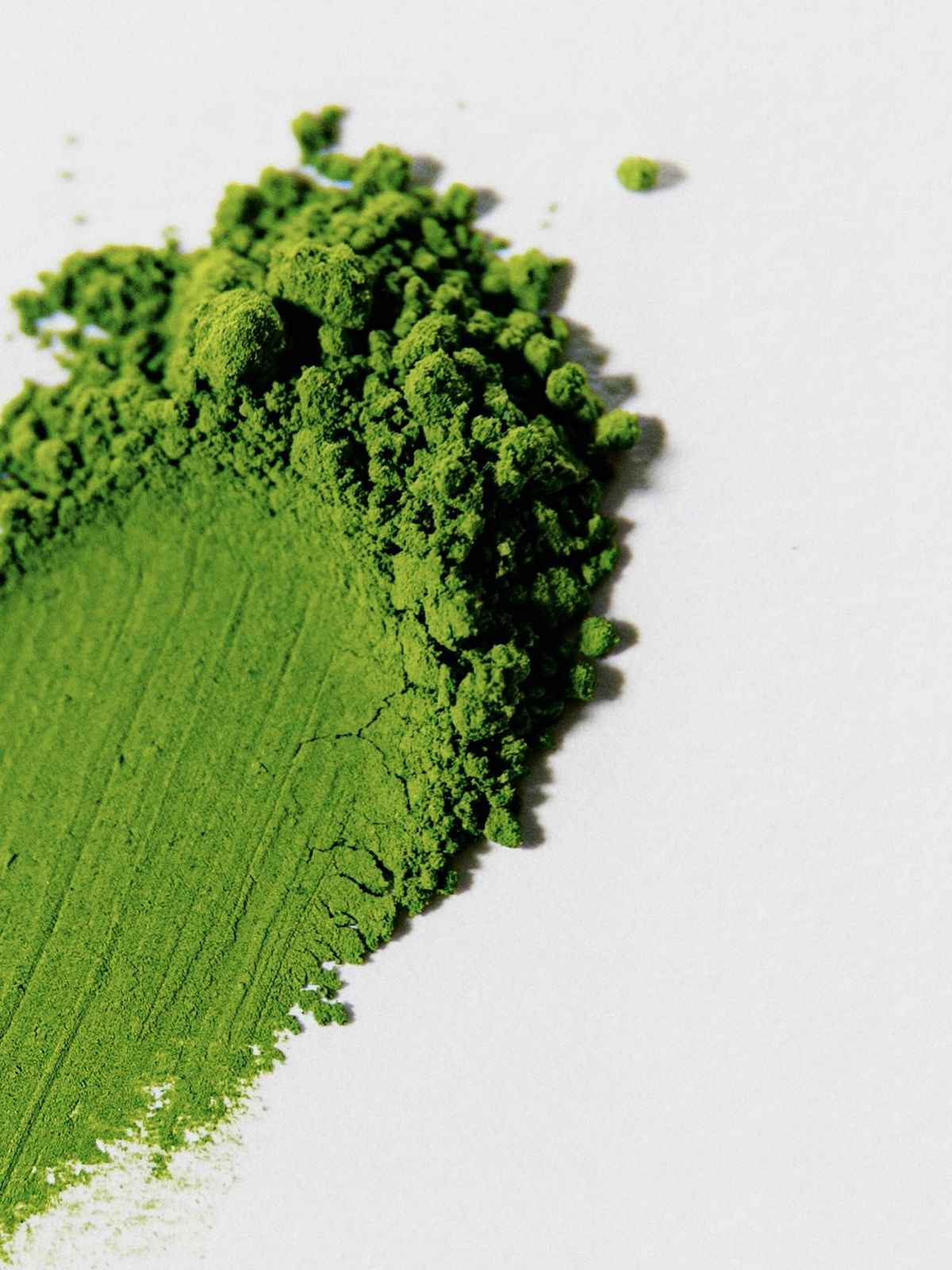 Matcha Vanilla Latte matcha powder texture close-up